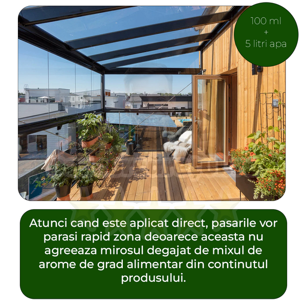 BirdProtect  Sperietoare Lichidă pentru Păsări