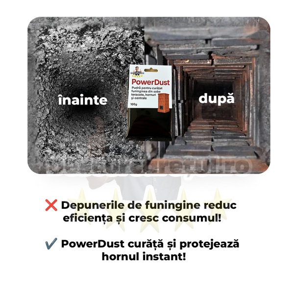 Powerdust  Pudra curatat centrale, sobe, hornuri