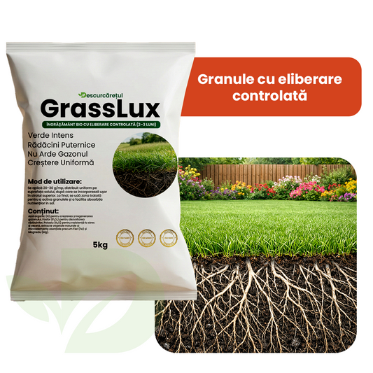 GrassLux -Îngrășământ premium pentru Gazon