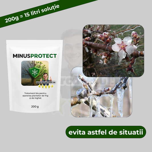 MinusProtect 200g – Soluție Împotriva Înghețului pentru Plante descurcaretul