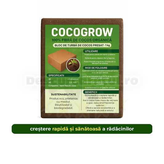 CocoGrow | Turba de cocos pentru plante