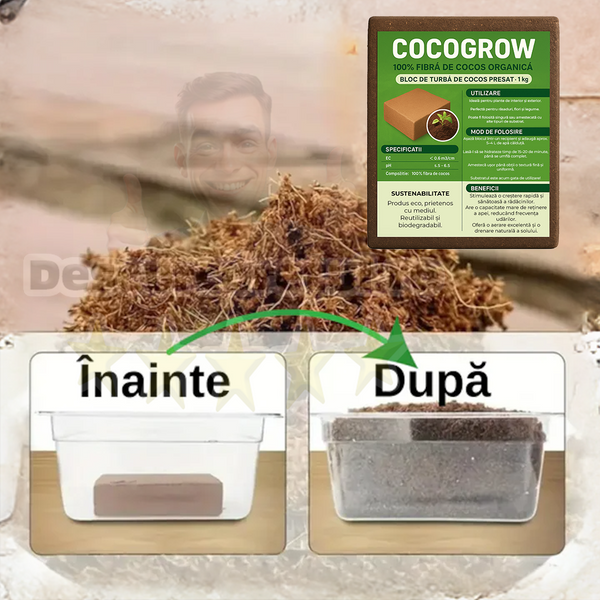 CocoGrow  Turba de cocos pentru plante
